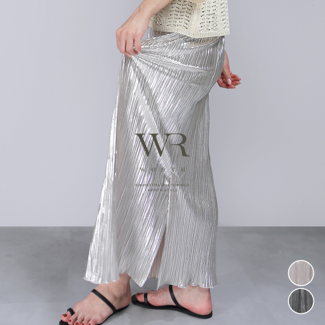 【2025/SS/新作】ラメプリーツスカート〈ボトムス〉