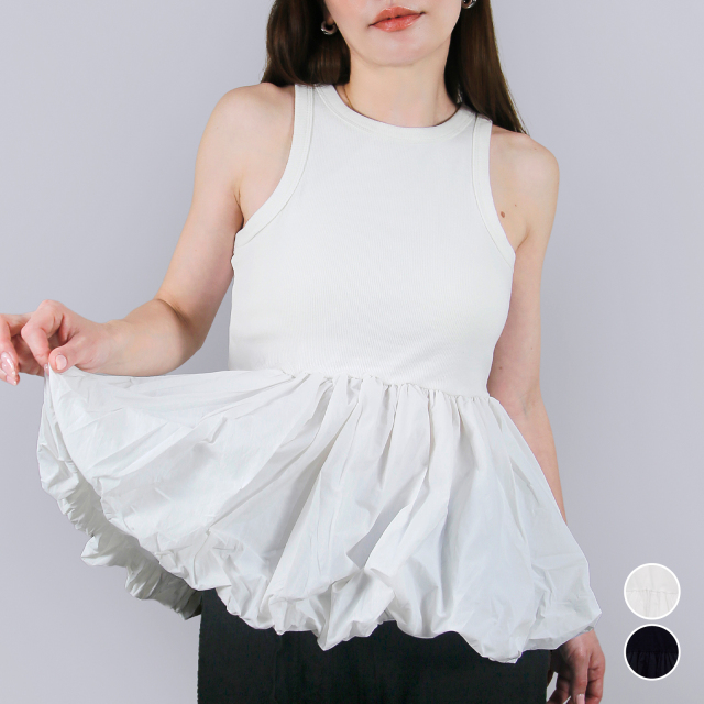 【2025/SS/新作】カップ付きドッキングバルーンタンク〈トップス〉