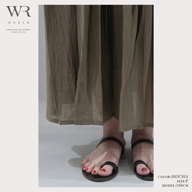 2025/SS/新作】ギャザー切替OP〈ワンピース〉 +design Online Store