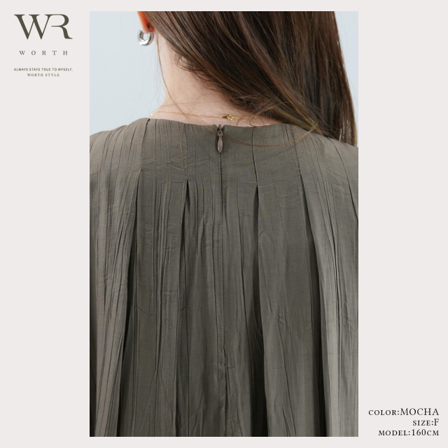 2025/SS/新作】ギャザー切替OP〈ワンピース〉 +design Online Store