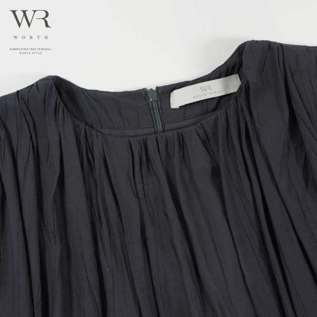 ✴️人気新作 新品 Realisation ひざ丈ワンピース 2025/SS/新作】ギャザー切替OP〈ワンピース〉 +design Online Store