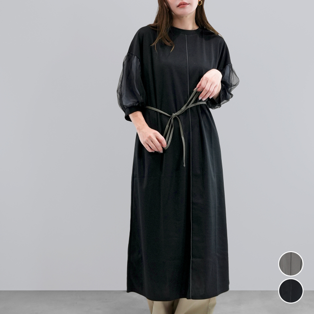 チュールバルーンスリーブOP〈ワンピース〉