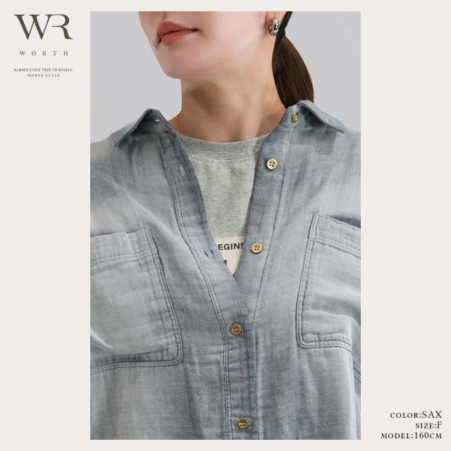 FRAMe Work デニムシャツ⭐︎送料込⭐︎美品 FRAMe Work デニムシャツ⭐︎送料込⭐︎美品