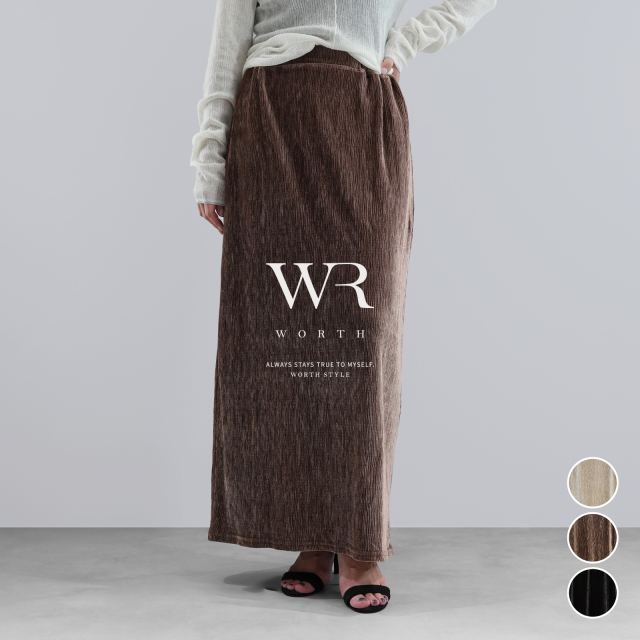 【2025/AW/新作】ベロアスカート〈ボトムス〉