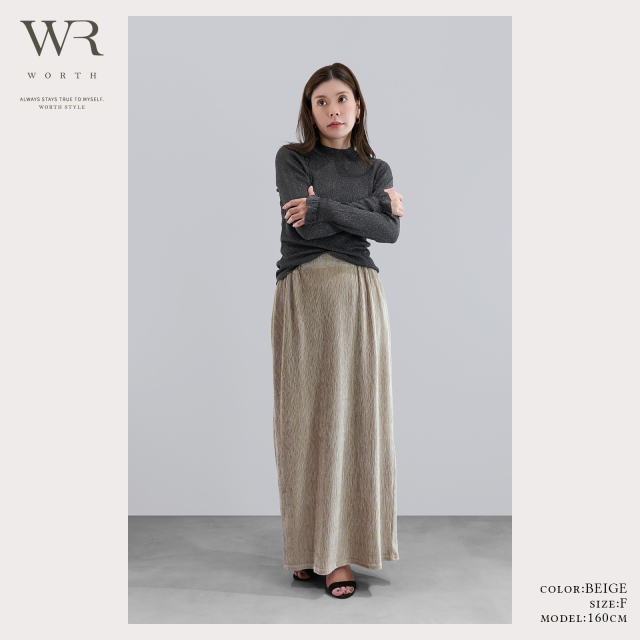 2025AWベロアIラインスカート｜WORTH