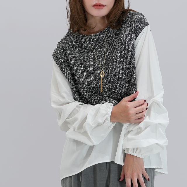 【2025/AW/新作】ツイードシャツPO〈トップス〉