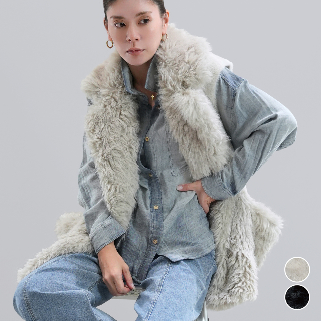 ファームートン切替ロングコクーンベスト｜WORTH