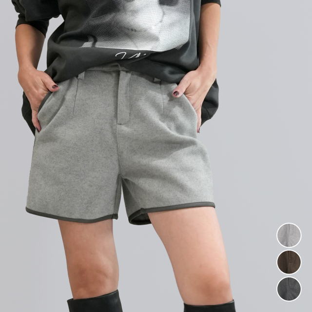 【2025/AW/新作】配色パイピングショートPT〈ボトムス〉
