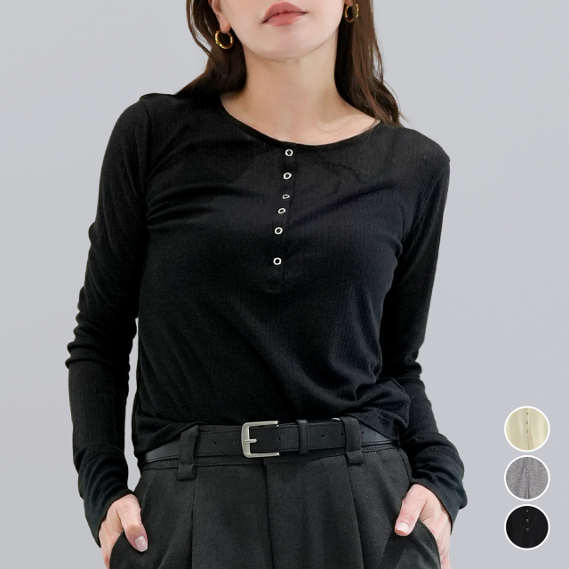 シアーテレコヘンリーネックプルオーバー