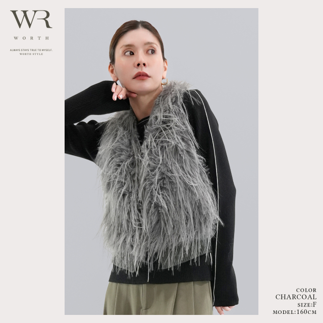 専用です！BEAUTY&YOUTH フェイクファー ベスト BEAUTY＆YOUTH UNITED ARROWS ベスト ジレ フェイクファー ベスト