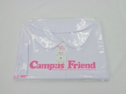 女子小中高生長袖丸衿ブラウス