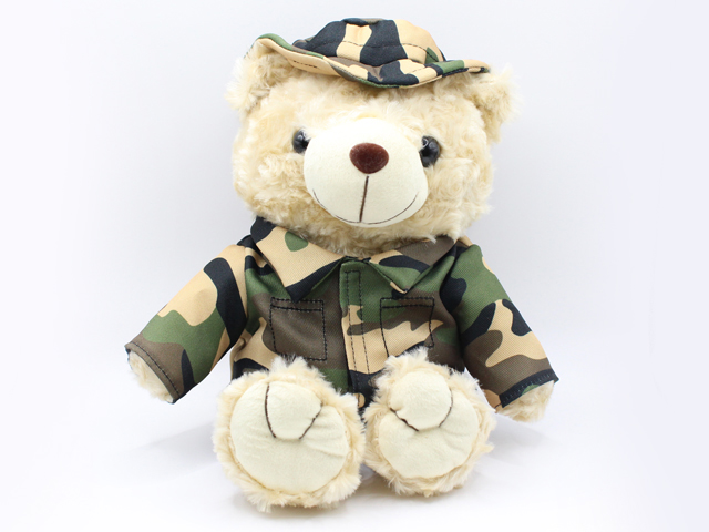 陸上自衛隊 ハット迷彩 ベア ぬいぐるみ（大）