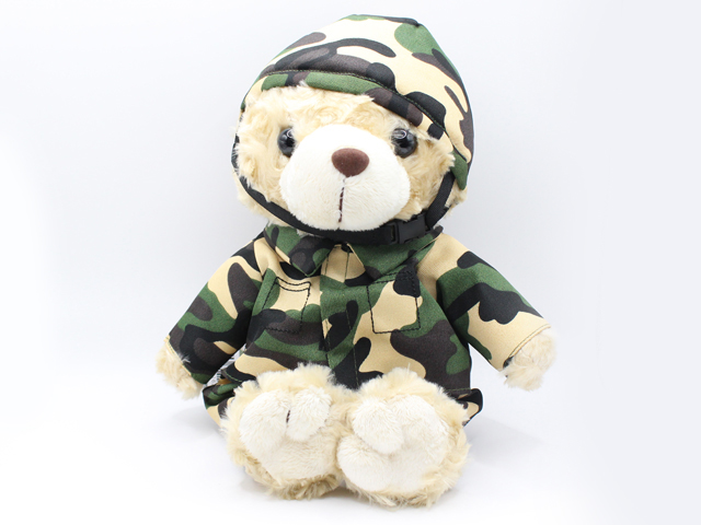 陸上自衛隊 鉄帽迷彩 ベア ぬいぐるみ（大）