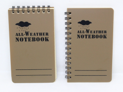 防水メモ帳　タンカラー（ALL-WEATHER NOTEBOOK）【ゆうパケット可】