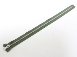 ＹＫＫミリタリーカラー銀ファスナー（ＯＤ　４０ｃｍ）【処分品】
