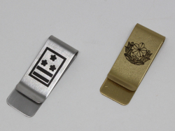 レーザー刻印　マネークリップ【ゆうパケット可】