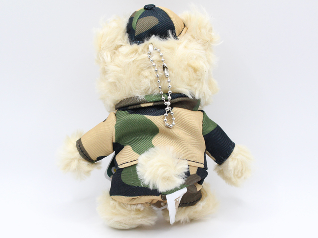 陸上自衛隊 迷彩 ベア ぬいぐるみキーホルダー