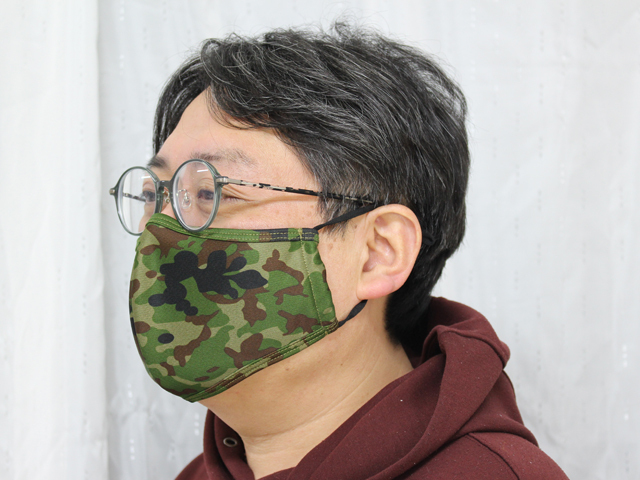 迷彩ファッションマスク 2枚入り【ゆうパケット可】