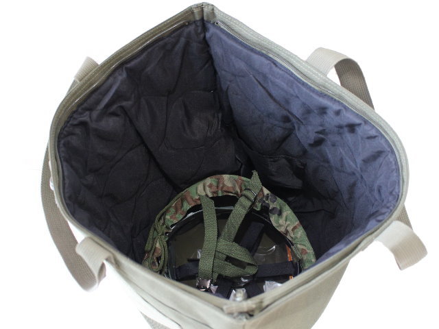 迷彩HELMETBAG(LT大容量 キャンパス地バッグ とろけ