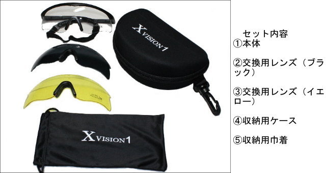 ゴーグル スワンズアイガード ガーディアンエックス 度入りセット GDX-001 CLA