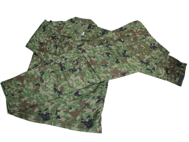 陸上自衛隊　迷彩戦闘服２型　官給品仕様　難燃ＶＣリップストップＩＲ加工生地（カスタム）