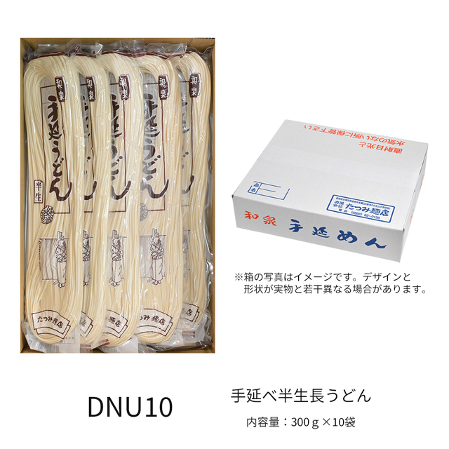 手延べ半生長うどん300ｇ×10袋