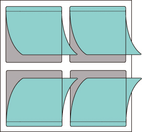 印影台紙付保護シール4片付