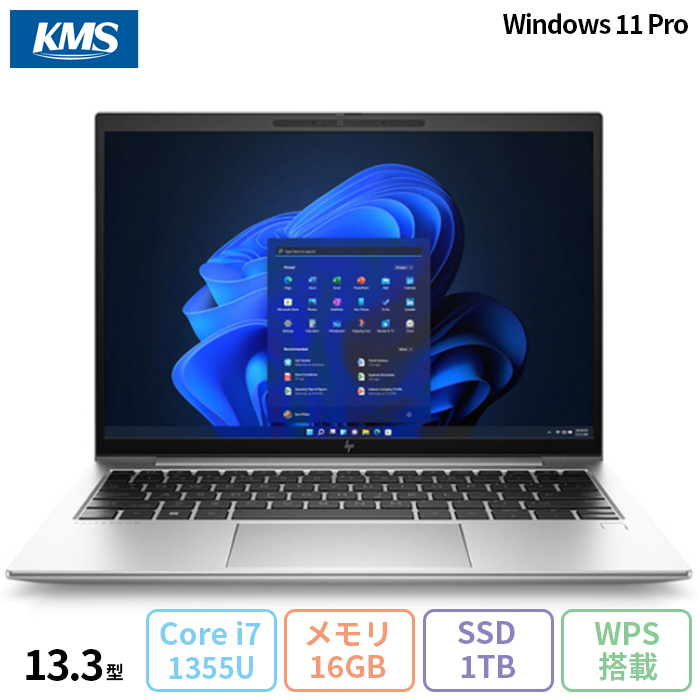 HP EliteBook 830 G10 ノートPC 9V7S8PA#ABJ Win11Pro Office付き Core i7-1355U メモリ16GB SSD1TB 13.3インチ 美品 メーカー展示品Sランク