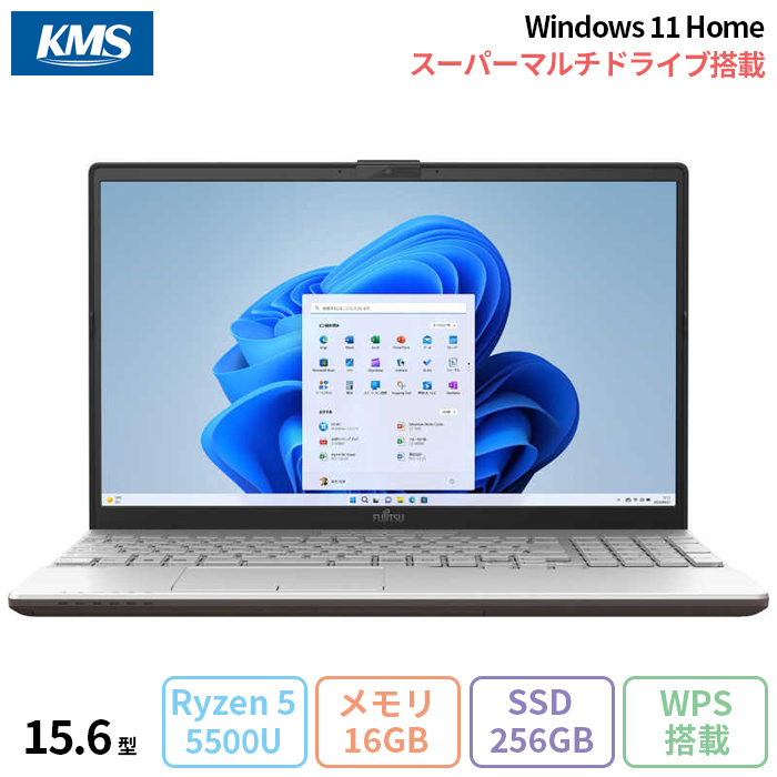 富士通 LIFEBOOK AH480/H ノートパソコン FMVA480HW Win11