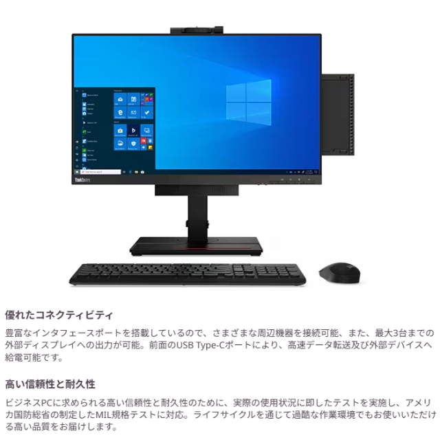 Lenovo ThinkCentre M75q Tiny Gen2 デスクトップパソコン 11JQSC3600