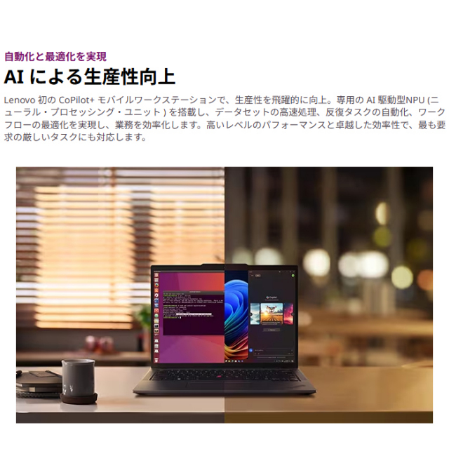 Lenovo ThinkPad P14s Gen 6 ノートパソコン 21QLCTO1WW Windows11