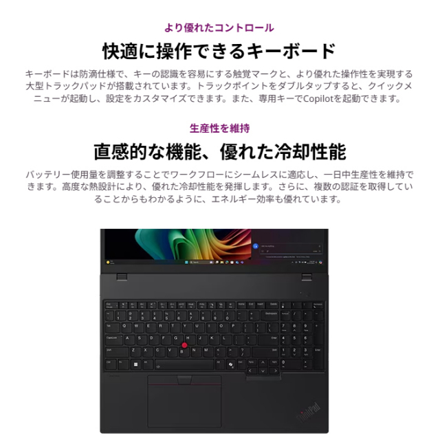 Lenovo ThinkPad T16 Gen 4 ノートパソコン 21QNCTO1WW Windows11 Pro