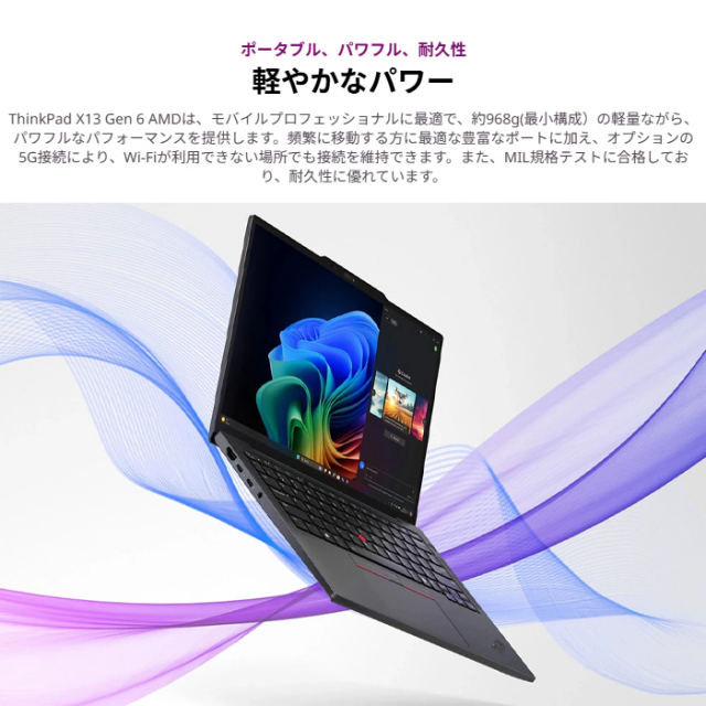 Lenovo ThinkPad X13 Gen 6 ノートパソコン 21RMCTO1WW Windows11