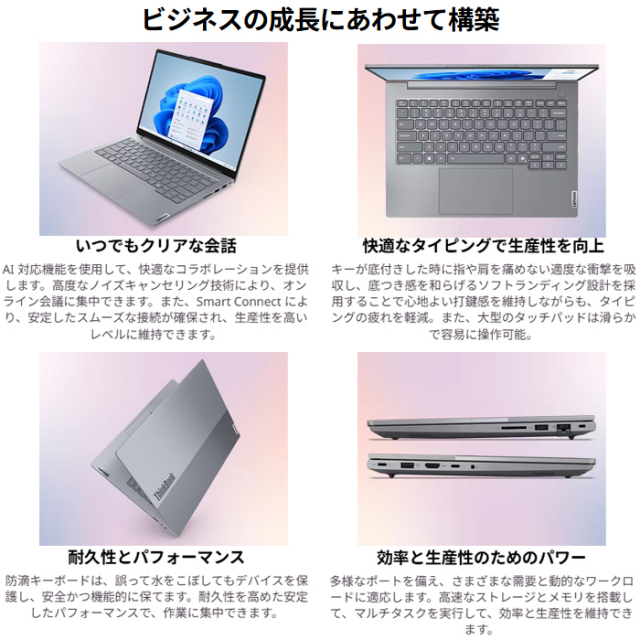Lenovo ThinkBook 14 Gen 8 Arrow Lake ノートパソコン 21SJCTO1WW