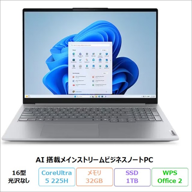 Lenovo ThinkBook 16 Gen 8 IAL ノートパソコン 21SKCTO1WW Windows11