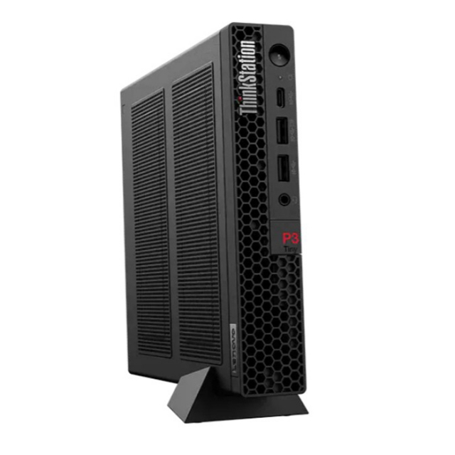 未使用品近い Lenovo 第十一世代 i7 SSD+HDD Office付き Lenovo ThinkStation P3 Tiny デスクトップパソコン 30H1S4F200