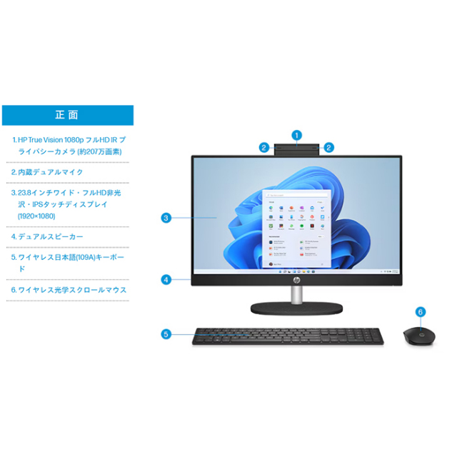 デスクトップパソコン 値下げしました 新品 一体型パソコン デスクトップパソコン XSD 24型 IPSフルHD