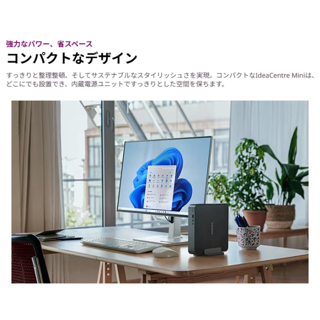 Lenovo IdeaCentre Mini 01IRH10R デスクトップパソコン 91B2CTO1WW