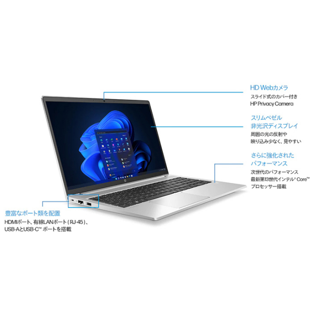HP ProBook 450 G10 ノートパソコン 9V812PA#ABJ Windows11 Pro Office 