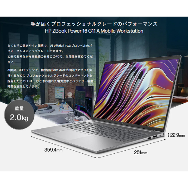 HP ZBook Power 16inch G11 A ノートPC A2RV8PA#ABJ Windows11