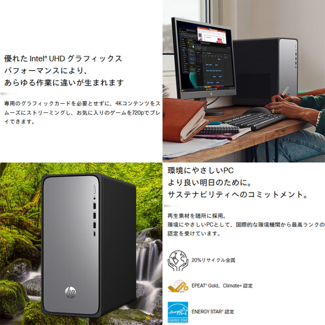 HP OmniDesk M02-0000jp デスクトップパソコン B87KWPA#ABJ Windows 11