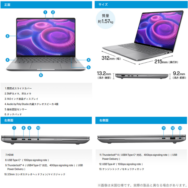 HP ZBook Ultra G1a 14inch Mobile Workstation ノートパソコン