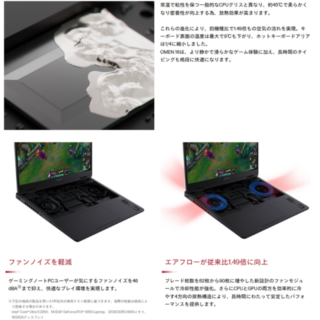 HP OMEN 16-ap0087AX ゲーミング ノートパソコン BM3P7PA#ABJ