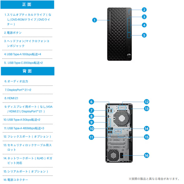HP EliteDesk 8 Tower G1i デスクトップパソコン BX1R9PT#ABJ