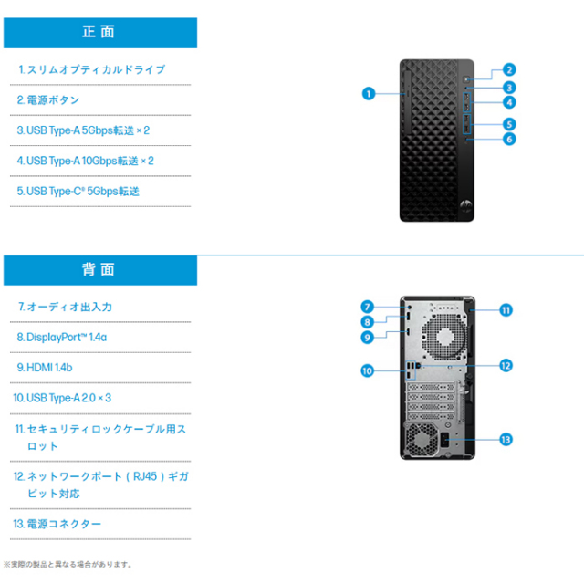 HP ProDesk 2 Tower G1a デスクトップパソコン C20HRAT#ABJ Windows11
