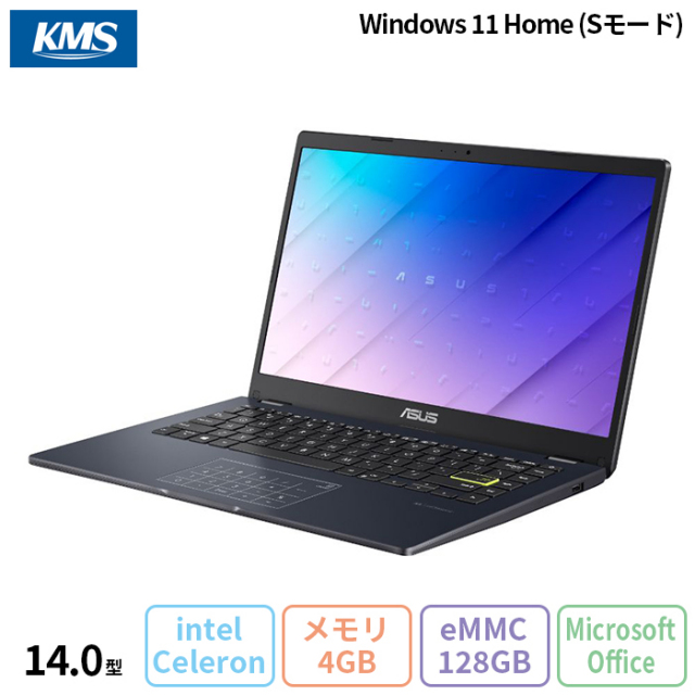 ASUS X415JA 14インチ 4GBメモリ 振り切る 128GB SSD