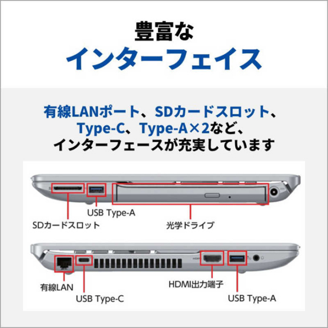 富士通 LIFEBOOK AH450/JA ノートパソコン FMVA450JSA Windows11