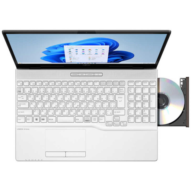 富士通 LIFEBOOK AH480/H ノートパソコン FMVA480HW Windows11 Office