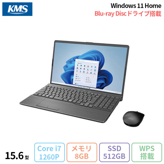 富士通 LIFEBOOK AH53/G2 ノートパソコン FMVA53G2B Windows11 Office 