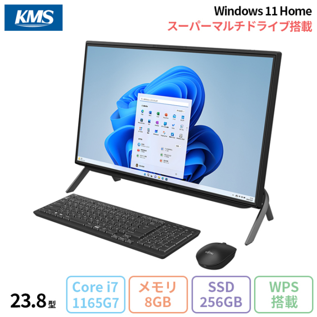 中古一体型パソコン Windows11+office 富士通 FH-X/E2 core i7-10750H 